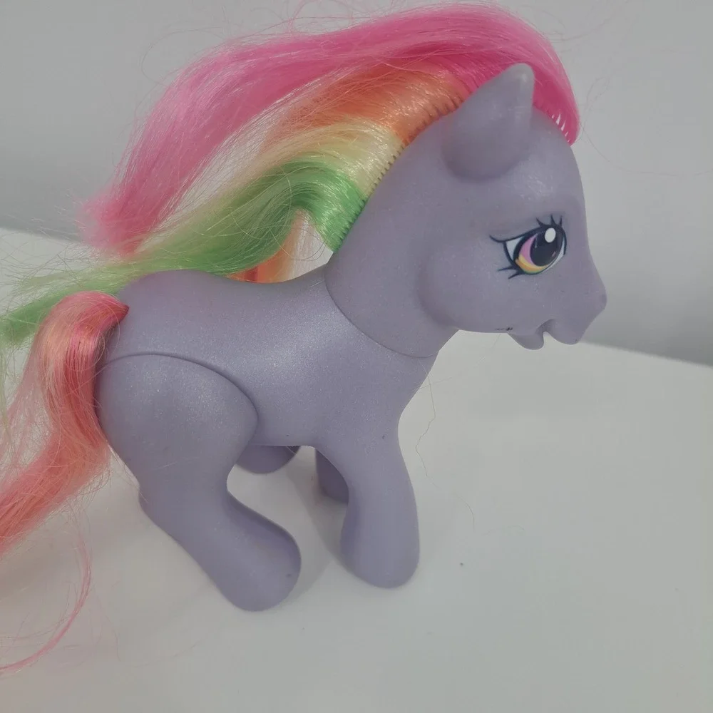 VTG My Little Pony G3 Lot of 3 Pink Rainbow Flash Rainbow Swirl Bowtie 2000s